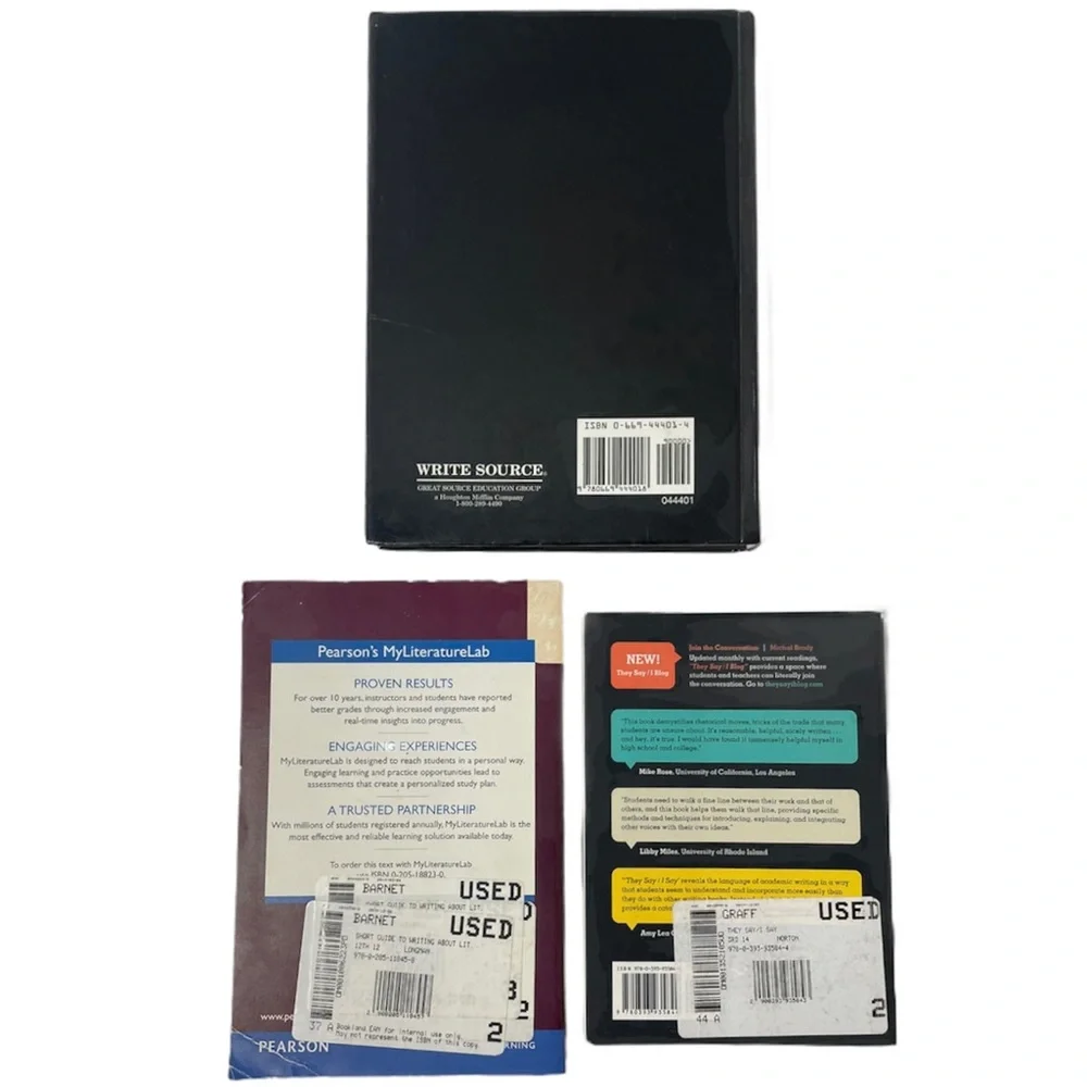 College Writing Book Bundle They Say I Say Write For College Lit Guide / Office